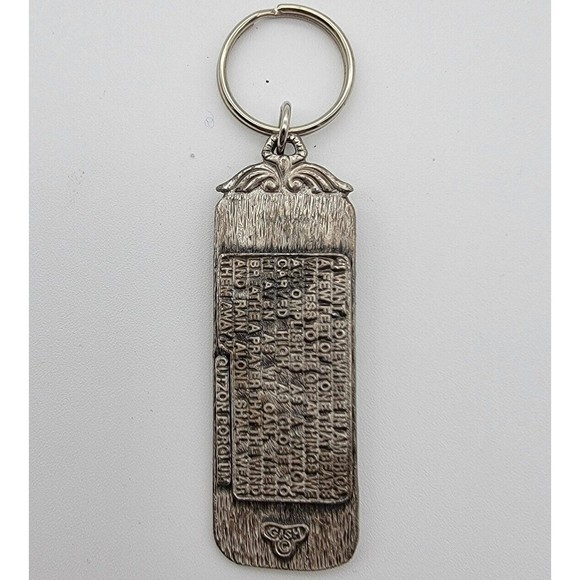 Vintage Mount Rushmore South Dakota Metal Keychain FOB  RARE National Park - Picture 2 of 2